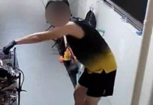 Man Caught On CCTV Stealing Shoes And Dumping Them Down Rubbish Chute
